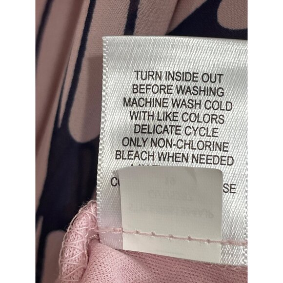 Robbie Bee Asymmetrical Hem A-Line Dress Womens 12 Pink Rose Print Sleeveless - Picture 6 of 10